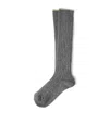 Brunello Cucinelli Cashmere Rib-knit Socks In Grey