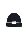 Brunello Cucinelli Cashmere Ribbed Beanie In Black