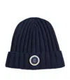 Brunello Cucinelli Logo-patch Cashmere Beanie In Blue