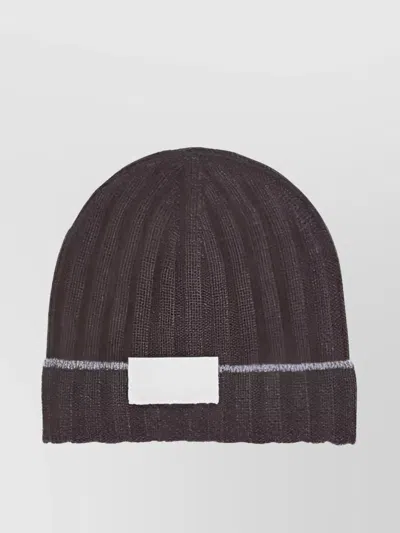 Brunello Cucinelli Cashmere Ribbed Beanie Hat