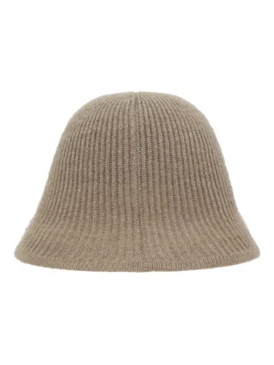 BRUNELLO CUCINELLI CASHMERE RIBBED BEANIE