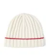 Brunello Cucinelli Cashmere Ribbed-knit Beanie In White