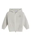Brunello Cucinelli Cashmere Ribbed Hoodie In Grey