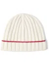 Brunello Cucinelli Cashmere Ribbed-knit Beanie In White