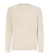 Brunello Cucinelli English Rib Knit Sweater In Beige