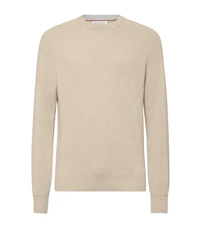 BRUNELLO CUCINELLI CASHMERE RIBBED SWEATER