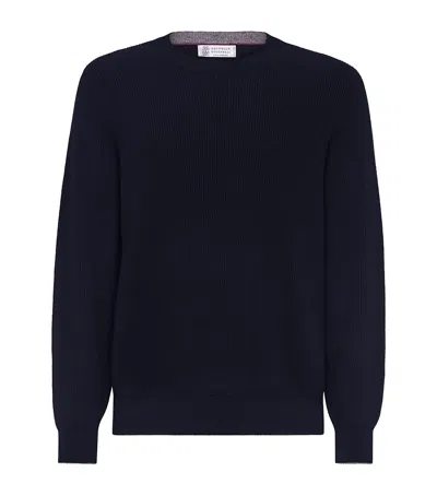 BRUNELLO CUCINELLI CASHMERE RIBBED SWEATER