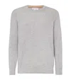 Brunello Cucinelli English Rib Knit Sweater In Gray