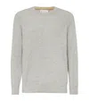 Brunello Cucinelli Crew-neck Cashmere Pullover In Grey