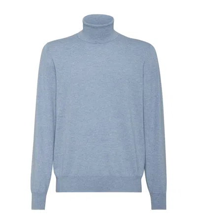 BRUNELLO CUCINELLI CASHMERE ROLLNECK SWEATER