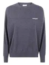 Brunello Cucinelli Cashmere Round Neck Sweater In Gray