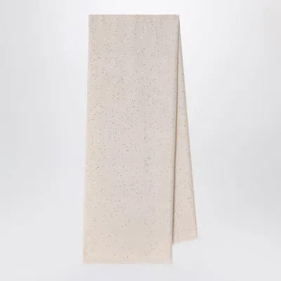 Brunello Cucinelli Cashmere Rustic Beige Scarf