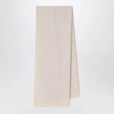 BRUNELLO CUCINELLI CASHMERE RUSTIC BEIGE SCARF