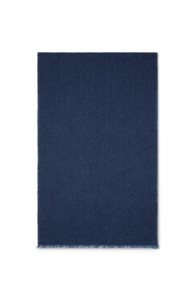 Brunello Cucinelli Cashmere Scarf In Blue