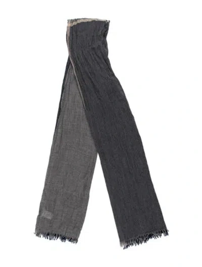 Pre-owned Brunello Cucinelli Cashmere Scarf In Blue