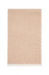 Brunello Cucinelli Cashmere Chevron Scarf In Neutral