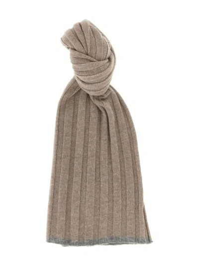 Brunello Cucinelli Cashmere Scarf In Brown