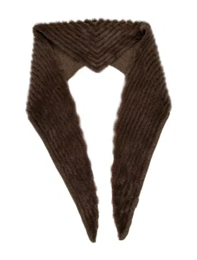 Pre-owned Brunello Cucinelli Cashmere Scarf In Brown