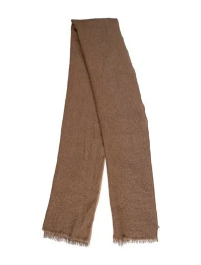 Pre-owned Brunello Cucinelli Cashmere Scarf In Brown