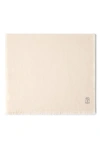Brunello Cucinelli Cashmere Diagonal Scarf In Buff
