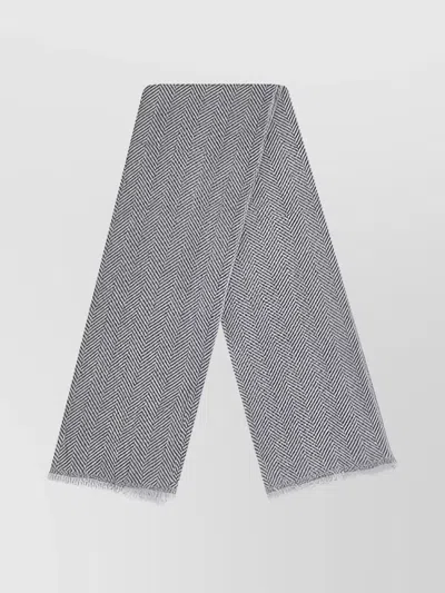 Brunello Cucinelli Cashmere Scarf Frayed Hems