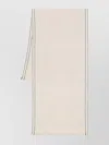 Brunello Cucinelli Cashmere Scarf Fringed Edges Contrast Trim In Neutral
