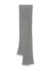 Brunello Cucinelli Cashmere Scarf In Gray