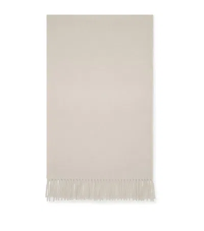 Brunello Cucinelli Cashmere Scarf In Gray