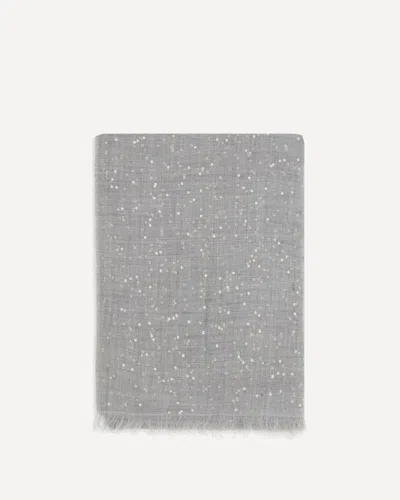 Brunello Cucinelli Cashmere Scarf In Gray