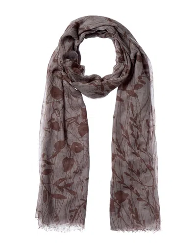 Brunello Cucinelli Cashmere Scarf In Gray