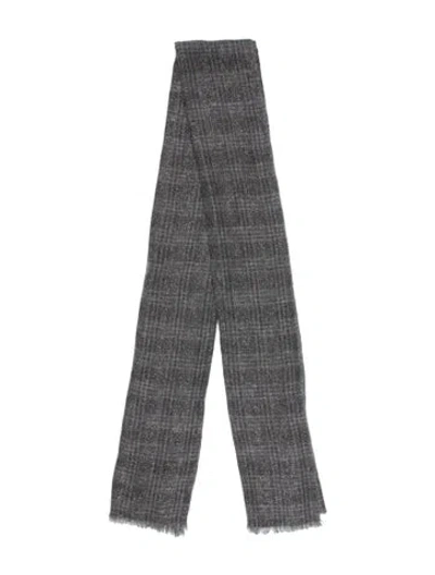 Pre-owned Brunello Cucinelli Cashmere Scarf In Gray