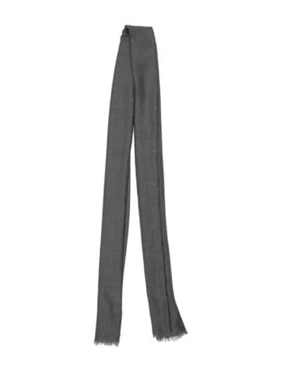 Pre-owned Brunello Cucinelli Cashmere Scarf In Gray