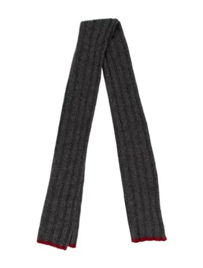 Pre-owned Brunello Cucinelli Cashmere Scarf In Gray