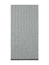 Brunello Cucinelli Cashmere Rib-knit Scarf In Grey
