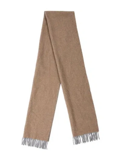 Pre-owned Brunello Cucinelli Cashmere Scarf In Grey