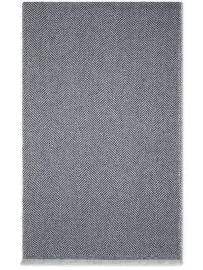 Brunello Cucinelli Cashmere Scarf In Light Grey