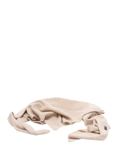 Brunello Cucinelli Cashmere Scarf In Metallic