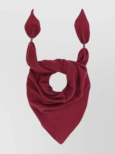 BRUNELLO CUCINELLI CASHMERE SCARF MONILI DETAIL KNOT EDGES
