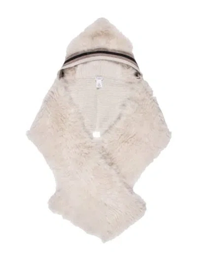 Pre-owned Brunello Cucinelli Cashmere Scarf In Neutral