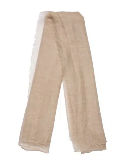 Pre-owned Brunello Cucinelli Cashmere Scarf In Neutral