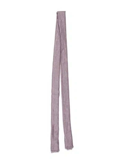 Pre-owned Brunello Cucinelli Cashmere Scarf In Purple