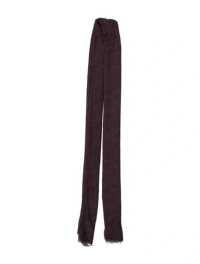 Pre-owned Brunello Cucinelli Cashmere Scarf In Purple