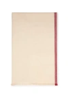 Brunello Cucinelli Cashmere Stripe-detail Diagonal Scarf In Sand