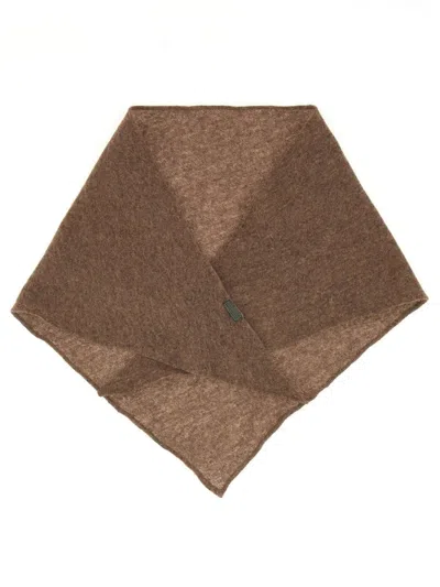 BRUNELLO CUCINELLI CASHMERE SCARF WITH NECKLACE