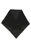 Brunello Cucinelli Cashmere Scarf With Unique Necklace Detail In Black