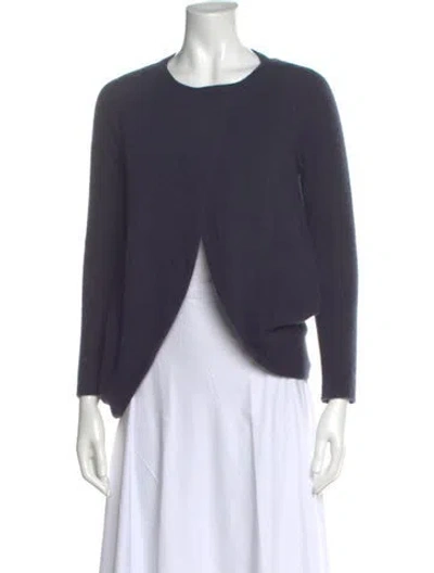 Pre-owned Brunello Cucinelli Cashmere Scoop Neck Sweater In Blue
