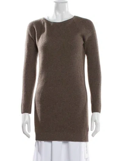 Pre-owned Brunello Cucinelli Cashmere Scoop Neck Sweater In Brown