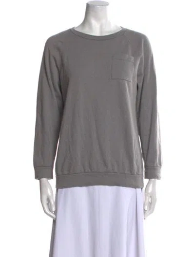 Pre-owned Brunello Cucinelli Cashmere Scoop Neck Sweater In Gray