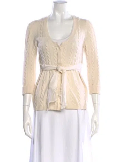 Pre-owned Brunello Cucinelli Cashmere Scoop Neck Sweater In Neutral