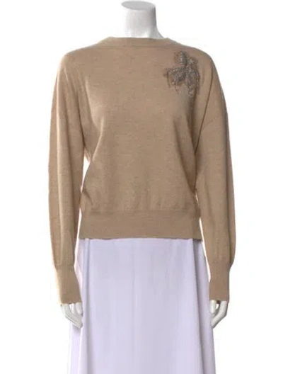 Pre-owned Brunello Cucinelli Cashmere Scoop Neck Sweater In Neutral
